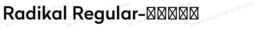 Radikal Regular字体转换